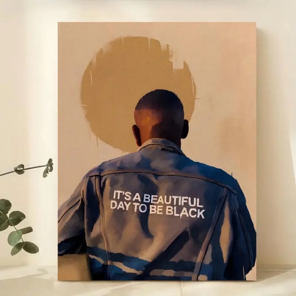 New Beautiful to Be Black African Canvas Print 😍l Unframed 16x24 inch - Picture 1 of 4